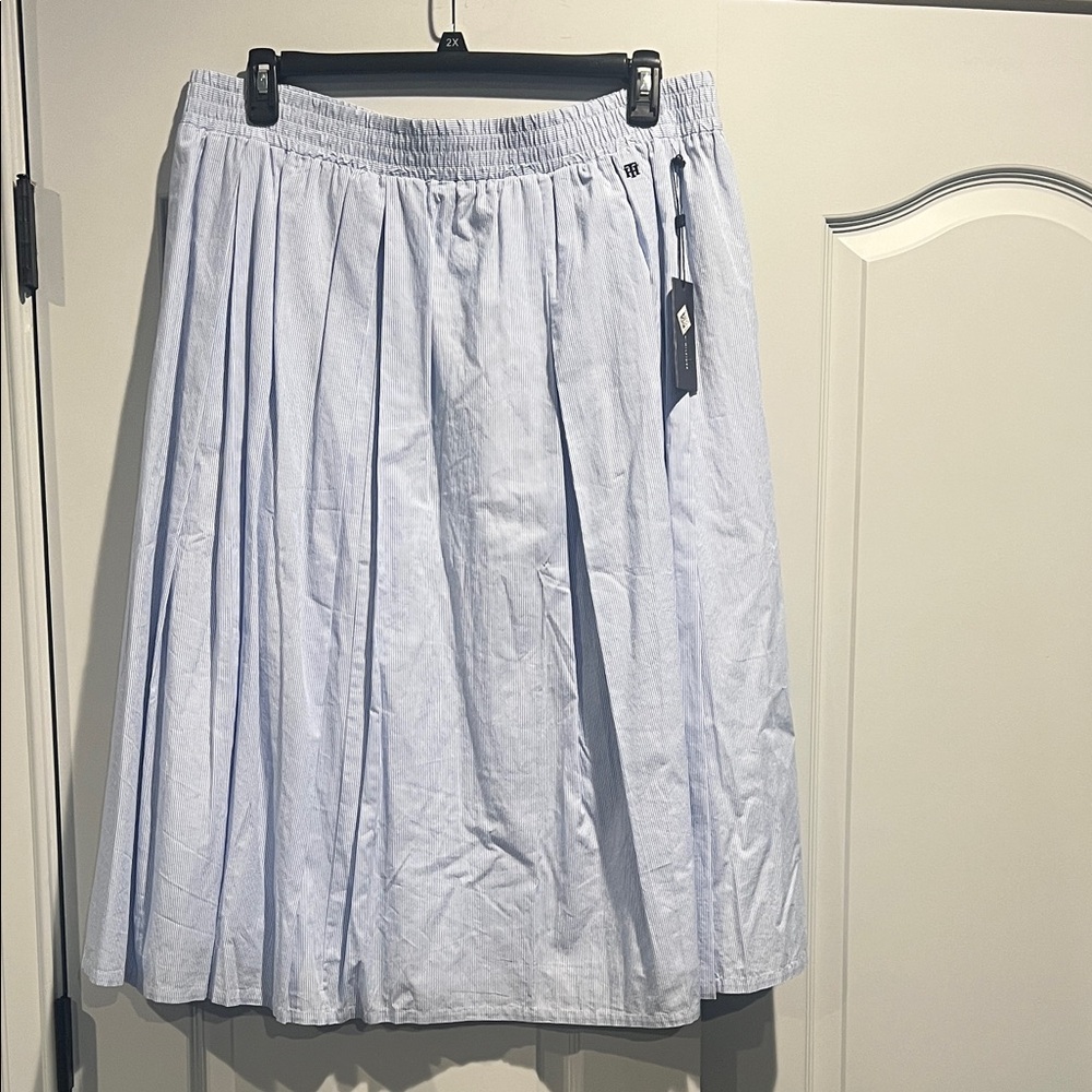 Tommy Hilfiger Sky Blue A-Line Skirt